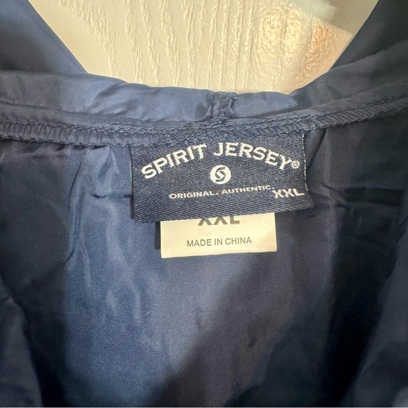 NWOT. Spirit Jersey XXL Pull over light weight nylon jacket wind breaker w/ hood - Picture 5 of 10